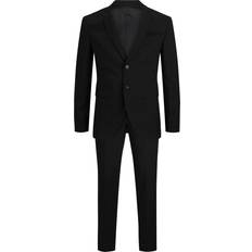 Herr - Polyester - Svarta Kostymer Jack & Jones Franco Slim Fit Suit - Black
