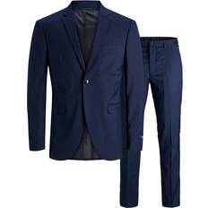 Jack & Jones Herr - Polyester Kläder Jack & Jones Franco Slim Fit Suit - Blue/Medieval Blue