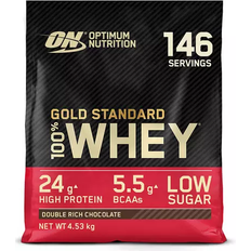 Förbättrar muskelfunktion - Vassleproteiner Proteinpulver Optimum Nutrition Gold Standard 100% Whey Double Rich Chocolate 4.53kg