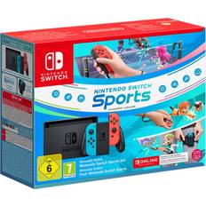 Bärbar - Nintendo Switch Spelkonsoler Nintendo Switch Neon Red/Neon Blue Sport Set