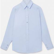 Stella McCartney Långa klänningar Kläder Stella McCartney Cotton Poplin Wide Sleeve Shirt Light Blue