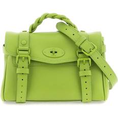 Mulberry Avtagbar axelrem Handväskor Mulberry Acid Green Alexa Mini Leather Satchel bag