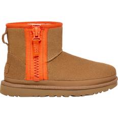 UGG 39 - Dragkedja Kängor & Boots UGG Classic Mini Zipper Tape Logo - Chestnut