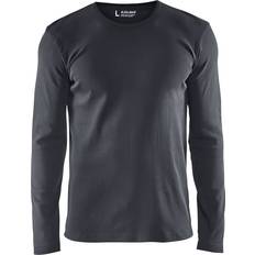Dam - XXL T-shirts Blåkläder långärmad T-shirt, Mörkgrå