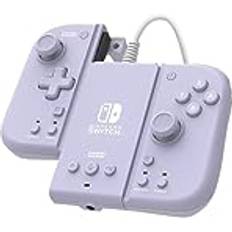 Hori Spelkontroller Hori Split Pad Compact Attachment Set Violet Lavendel Bärbar ergonomisk lägekontroller med trådbunden adapter för Nintendo Switch/OLED Officiellt licensierad Nintendo och Pokémon