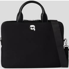 Karl Lagerfeld Svarta Datorväskor Karl Lagerfeld K/ikonik Laptop Bag, Woman, Black, Size: One size One size