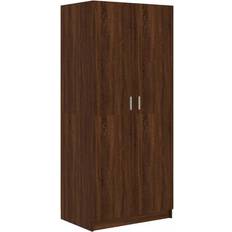 vidaXL 815353 Brown Oak Garderob 80x180cm