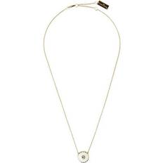Marc Jacobs The Medallion Pendant Necklace - Gold/Transparent