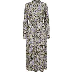 42 - Blommiga - Midiklänningar Selected Katrin Floral Maxi Dress - Sandshell