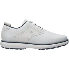 Herr - Silver Golfskor FootJoy Wn Fj Traditions Spikeless Golfskor White/Blue/Grey