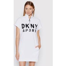 DKNY Dam Klänningar DKNY Dam sport logo klänning ledig, Vitt