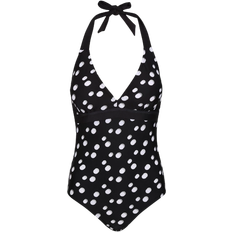 Regatta Women's Flavia Swimming Costume - Black White/Polka Print