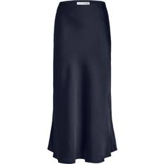 Selected Satin Maxi Skirt - Navy Blazer