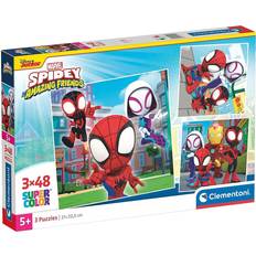 Clementoni Pussel Clementoni Spidey And His Amazing Friends Pussel 3x48 Bitar