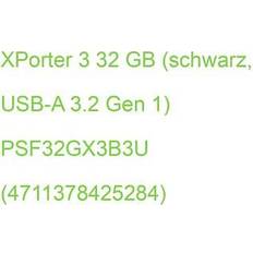 Patriot USB-minnen Patriot Memory Xporter 3 USB-sticka 32 GB USB Type-A 3.2 Gen 1 3.1 Gen 1 Svart