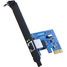 Nätverkskort & Bluetooth-adaptrar Ugreen PCI Express PCIe Nätverkskort Gigabit Ethernet LAN Kort 10/100/1000 Mbps PCie Adapter för Windows10, Vista, XP, Win8 och Win 7