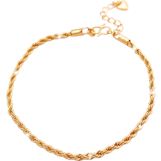 Koppar Armband Shein Twist Design Bracelet - Gold