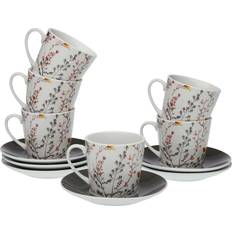 Versa Set of 6 tea cups and saucers Kopp 6st