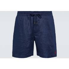 Dam - XL Shorts Polo Ralph Lauren Cfprepsters-Flat Front Linneshorts Newport Navy