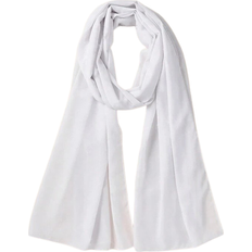 Shein 1pc Ladies' Soft Pearl Chiffon Solid Color Scarf With Multiple Wearing Styles, Suitable For Daily Use