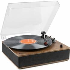 Fenton RP161 retro skivspelare Bluetooth Inbyggda högtalare Stereo Valnöt, VInylspelare och skivspelare med högtalare