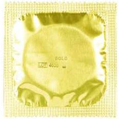 Amor Skydd & Hjälpmedel Amor Premium-kondomer, Gold, Ø 53 mm, Guldfärgade kondomer, Förpackning med 100