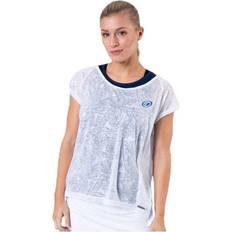 Dam - Linne T-shirts & Linnen Bullpadel Lourdes White, Female, Kläder, T-shirt, Vit