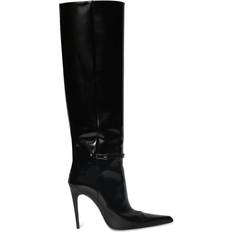 Läder Kängor & Boots Saint Laurent Vendome leather knee-high boots black