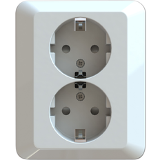 Socket Eluttag Socket Double low flush w/ earth