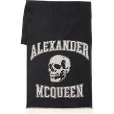 Alexander McQueen Halsdukar & Sjalar Alexander McQueen Varsity Logo Scarf - Black