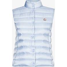 Moncler Dam Västar Moncler Womens Blue Liane High-neck Shell-down Vest