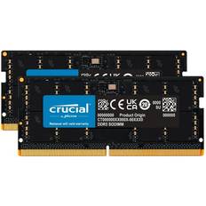 96 GB - SO-DIMM DDR5 RAM minnen Crucial SO-DIMM DDR5 5600MHz 2x48GB ECC (CT2K48G56C46S5)