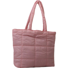 Shein Korean Style Stitch Detail Large Capacity Tote Bag Handbag - Pink