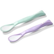 BabyOno Barnbestick BabyOno Be Active Flexible Spoons spoon Green/Purple 2 pc