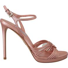 Prada Dam Tofflor & Sandaler Prada Ankle Strap Heels Stiletto Sandals Leather EU36/US5.5