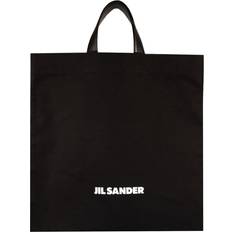 Jil Sander Logo Print Square Tote Bag Os Black