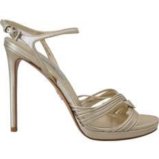 Prada Dam Tofflor & Sandaler Prada Leather Ankle Strap Heels Stiletto Sandal