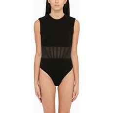 Alexander McQueen Shapewear & Underplagg Alexander McQueen Black Bodysuit With Splints IT