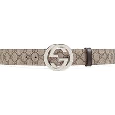 Gucci Herr Accessoarer Gucci GG Supreme Leather Belt - Neutrals