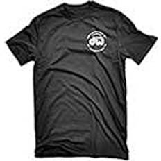 T-shirts & Linnen DW Trumverkstad kortärmad t-shirt, tung bomull, svart med DW-logotyp