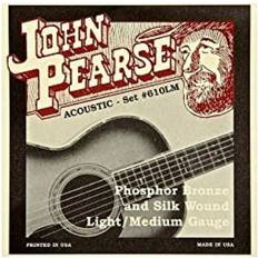 John Pearse Strings 610 LM för akustisk gitarr – fosforbrons och silkesår – ljusmätare 11–50