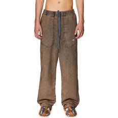 Unisex - XL Jeans Diesel Trousers Men colour Brown Brown