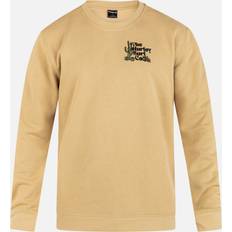 Hurley Fleece Tröjor Hurley Mens Baja Crew Neck Sweatshirt Yellow