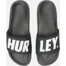 Hurley Herr Skor Hurley Men's Jumbo Tier Slide Sandals Black/White Black/White