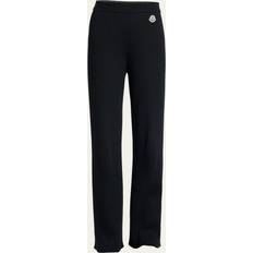 Moncler Svarta - XS Byxor & Shorts Moncler High-rise wool-blend straight pants black