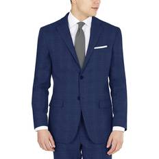 DKNY Herr Ytterkläder DKNY Men's Modern-Fit Stretch Suit Jacket Blue Plaid Blue Plaid