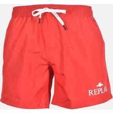 Replay Badkläder Replay Contrast Logo Swim Shorts, Red