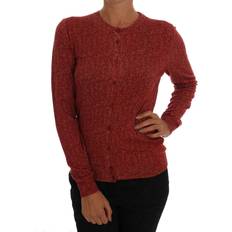 Herr - Röda Koftor Dolce & Gabbana Red Wool Top Cardigan Sweater IT44