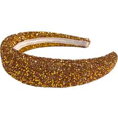 Hårsnoddar Bows By Stær LIN Hairband Glitter Rust/Gold
