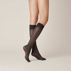 Kunert Underkläder Kunert Satin Look 40 Semi-opaque and Shiny Knee Socks - Black